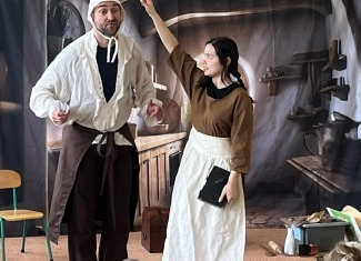 Nasze przedszkole odwiedziła grupa z Torunia z teatrzykiem pt. „Legendarna Katarzynka”